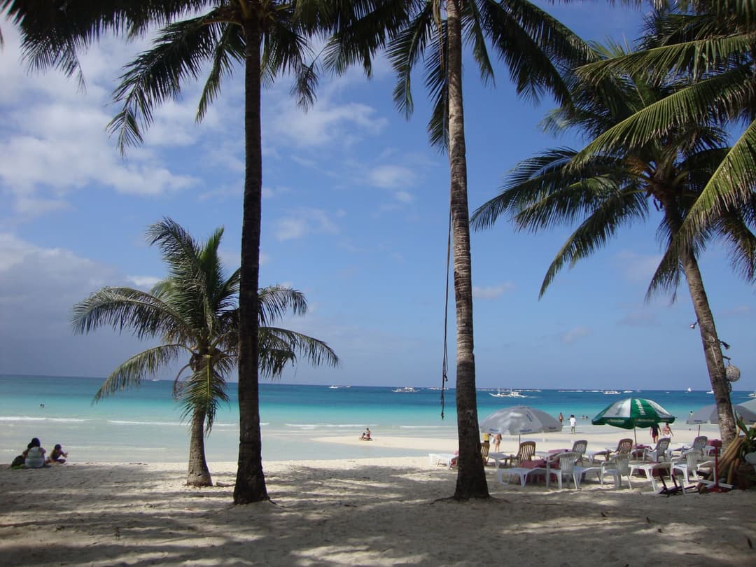 White Beach on Boracay Island, a popular Philippines travel destination