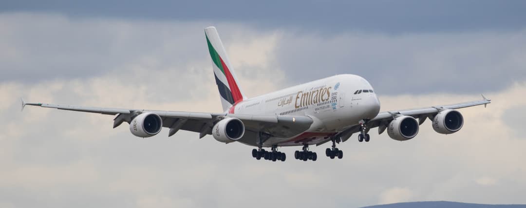 Emirates Airbus A380 aircraft on the ground, the aircraft type Emirates is expanding to more Indian gateway cities in 2026