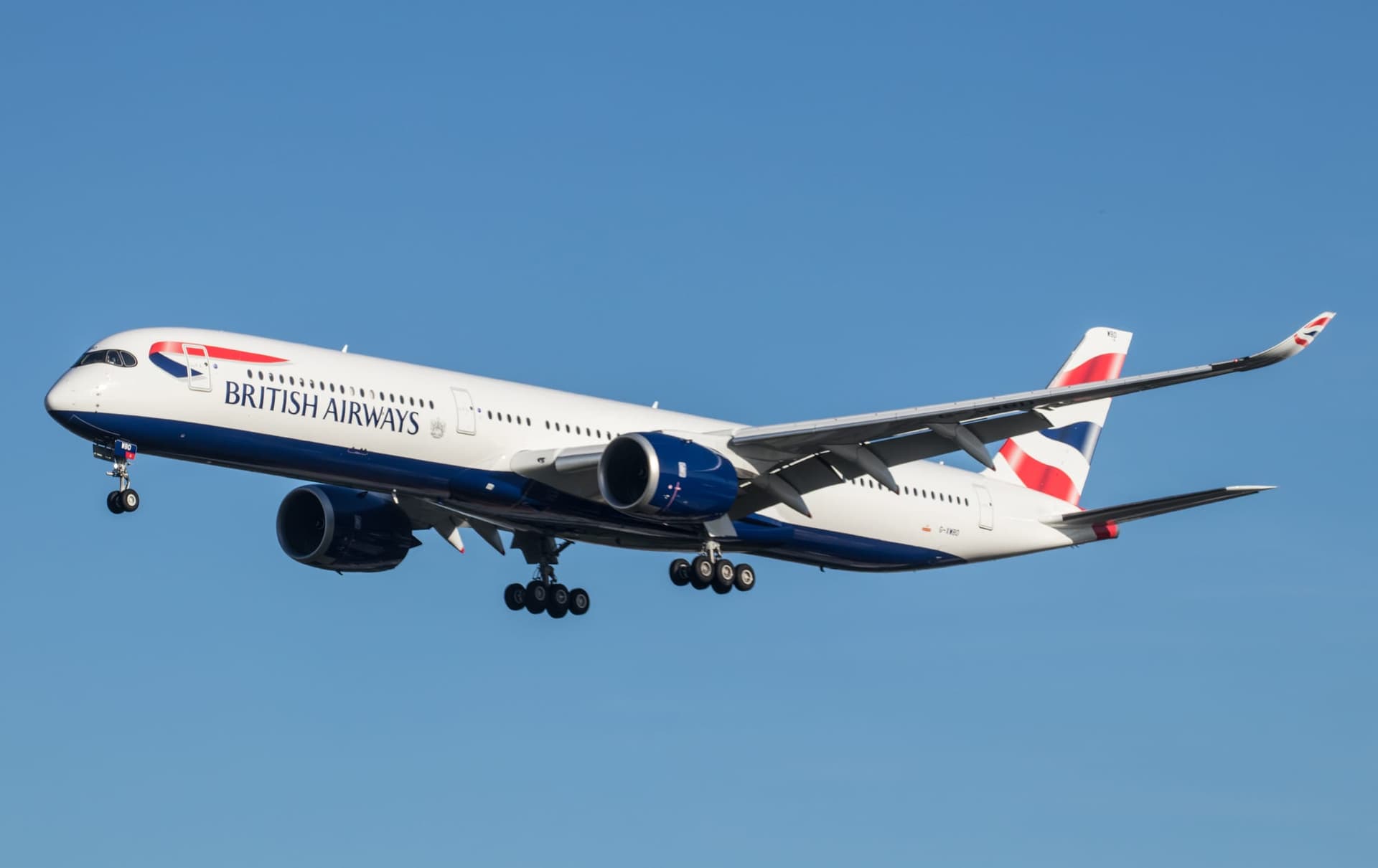 British Airways Airbus A350-1000, one of the aircraft types serving the airline's Indian routes including Bengaluru
